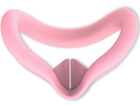 Meta Quest 3S VR Facial Interface Silicone Case Anti-Sweat Face Pad Protective Cover - Pink Online Sale