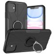 Kickstand cover with magnetic sheet for iPhone 11 - Black Online now