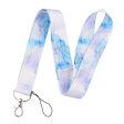 Universal chemistry pattern phone lanyard - Blue and Purple Marble For Sale