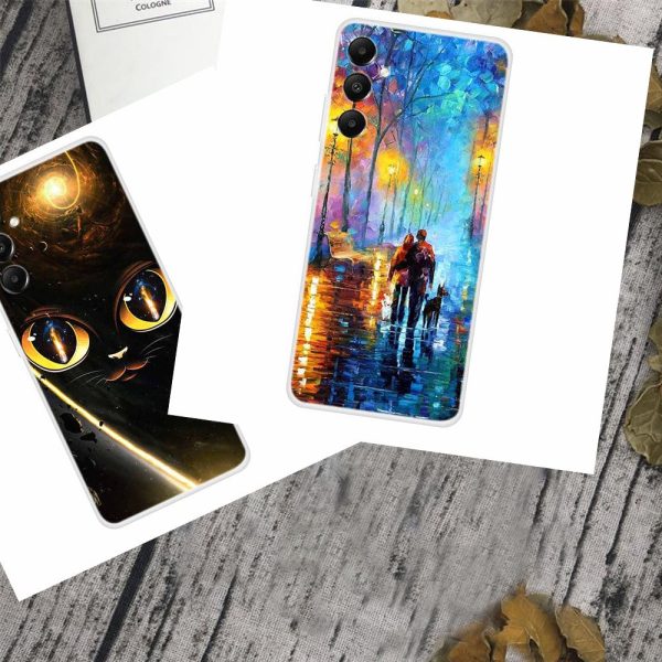 Imagine Samsung Galaxy A05s cover - Stars And Girl Discount