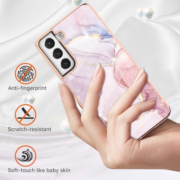 Marble Samsung Galaxy S21 FE case - Rose Gold Marble Haze Online Hot Sale