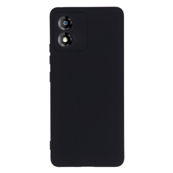 Matte liquid silicone cover for Motorola Moto E13 - Black Sale