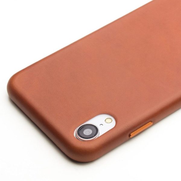 QIALINO iPhone Xr genuine leather case - Brown Cheap