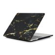 MacBook Pro 15 Touchbar pattern printing protective case - Marble Pattern   Black + Gold For Discount