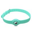 AirTags pet collar design silicone strap - Cyan on Sale