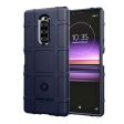 Sony Xperia 1 square grid case - Dark Blue Sale