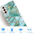 Marble Samsung Galaxy S22 case - Emerald Cube Pattern For Cheap