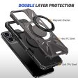 iPhone 16 Pro Max Case Compatible with MagSafe Flexible and Bump Resistant Kickstand Phone Cover - Grey Online Hot Sale