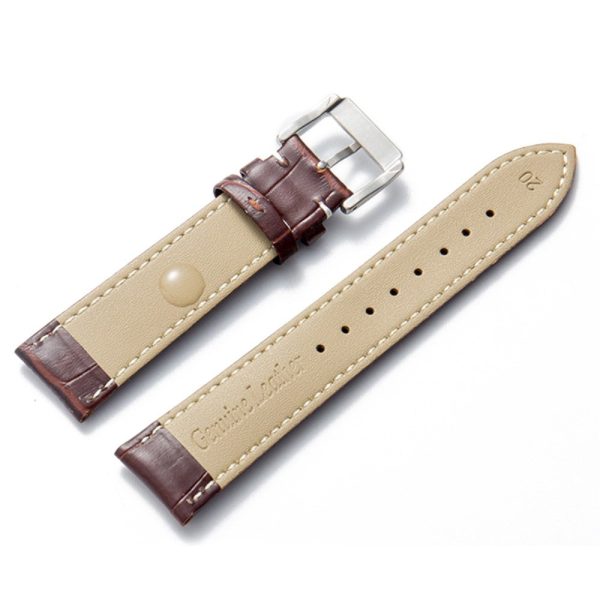 16mm Universal genuine leather watch strap - White Online Hot Sale