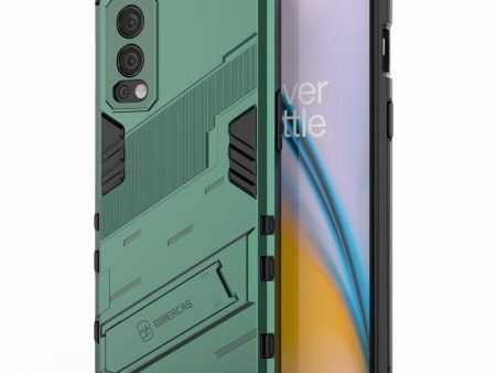 Shockproof hybrid cover with a modern touch for OnePlus Nord 2 5G - Green Supply