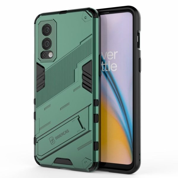 Shockproof hybrid cover with a modern touch for OnePlus Nord 2 5G - Green Supply