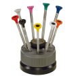 Bergeon 30081-S09 Stainless Steel Screwdrivers in Rotating Stand on Sale