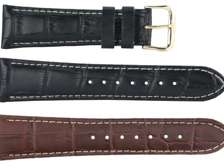 Banda No. 104 Alligator Grain Fine Leather Straps For Cheap