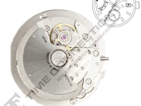 Miyota Citizen LTD 9134-D3  Japan Automatic Movement Ht. Online Hot Sale